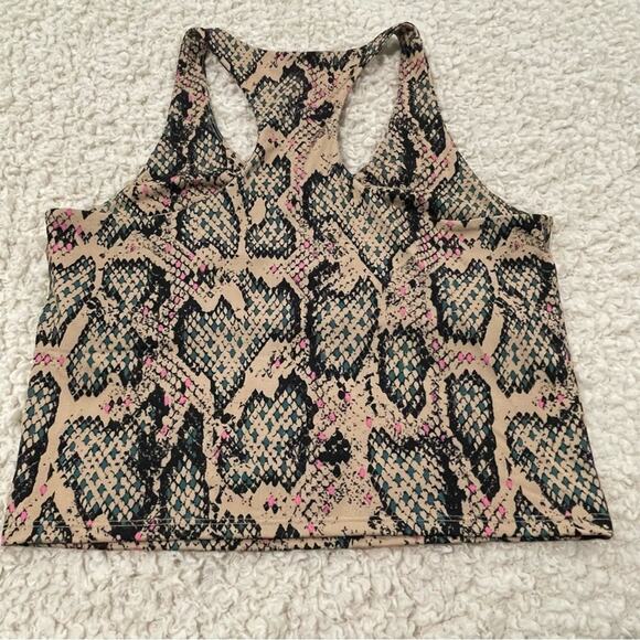 Pro Player Snake Print Wicking Sports Bra Built In Shelf Bra size M - Picture 4 of 11